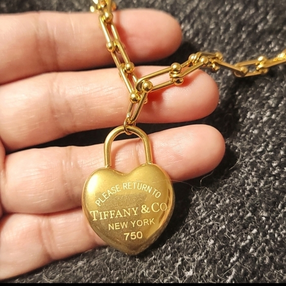 🌟 LAST ONE LINK NECKLACE & HEART NWOT 🌟 - Picture 4 of 8